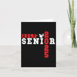 Golf Senior Night Golf Senior 2025 Graduation 9  Card