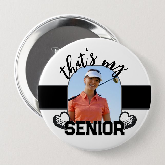 Golf Senior player button for parent (Front & Back)