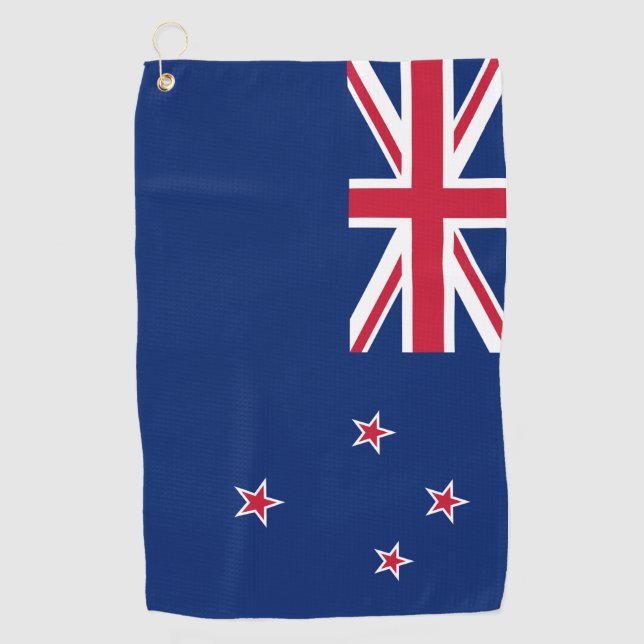 Golf Serviette avec drapeau de la Nouvelle-Zélande (Devant)