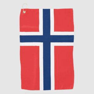 Golf Serviette avec drapeau de Norvège