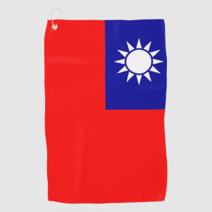 Golf Serviette avec drapeau de Taiwan