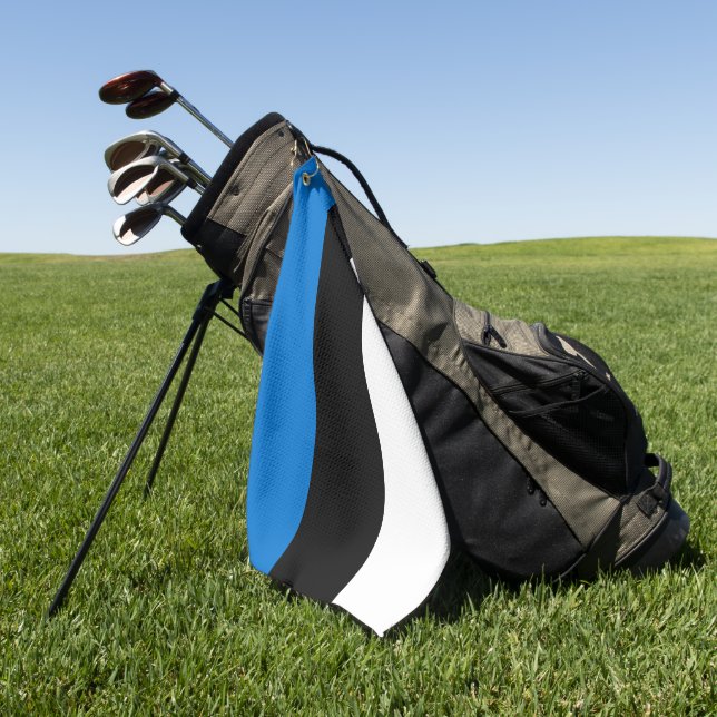 Golf Serviette avec drapeau d'Estonie (Vert)