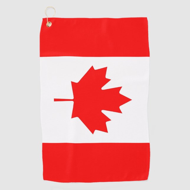 Golf Serviette avec drapeau du Canada (Devant)