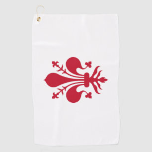 Golf Serviette avec le drapeau de Florence, Italie