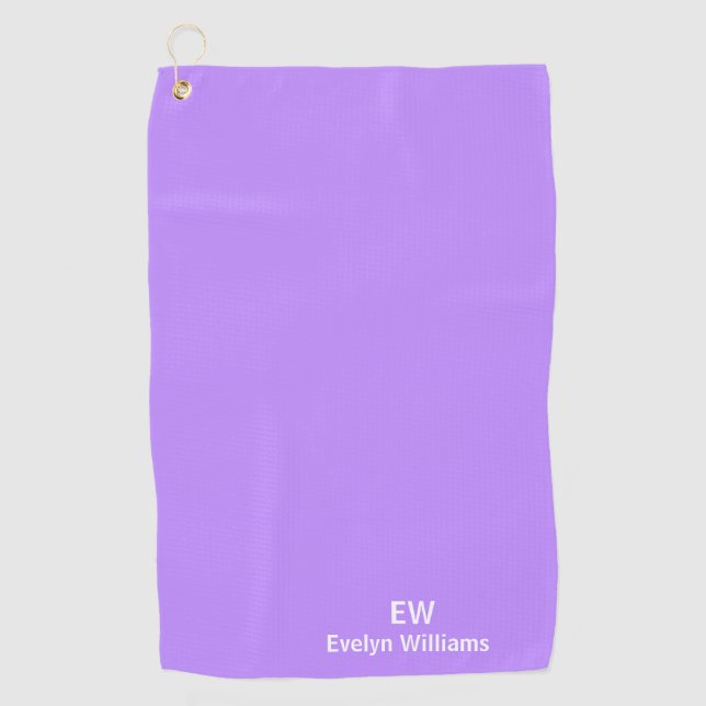 Golf Serviette de nom personnalisée Lavender (Devant)