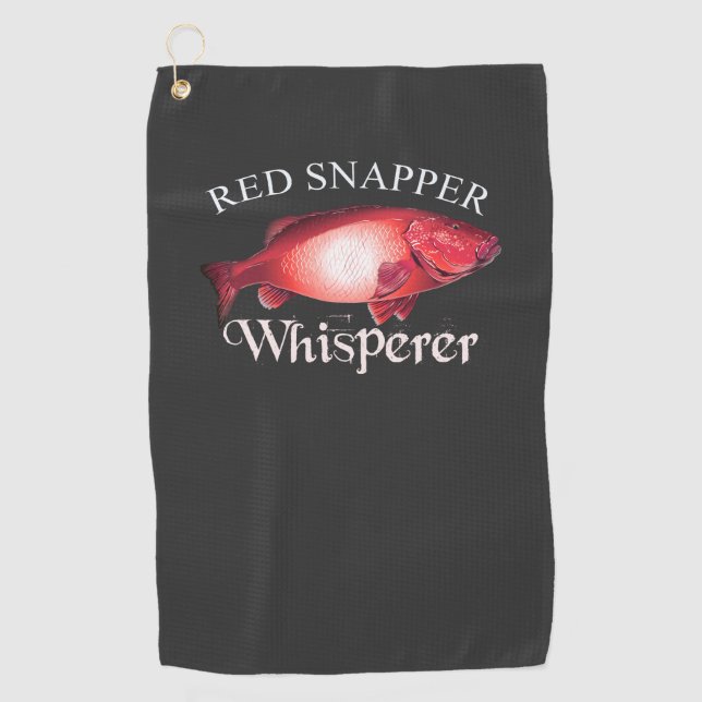 Golf Serviette de pêche foncée Whisperer (Devant)