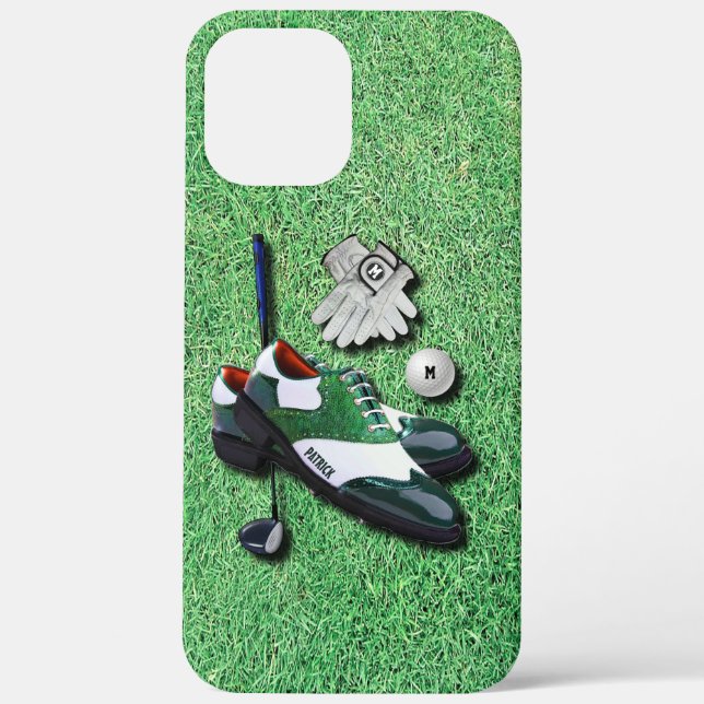 Golf Shoes Ball Gloves Club Driver With Your Name Case-Mate iPhone Case (Back)