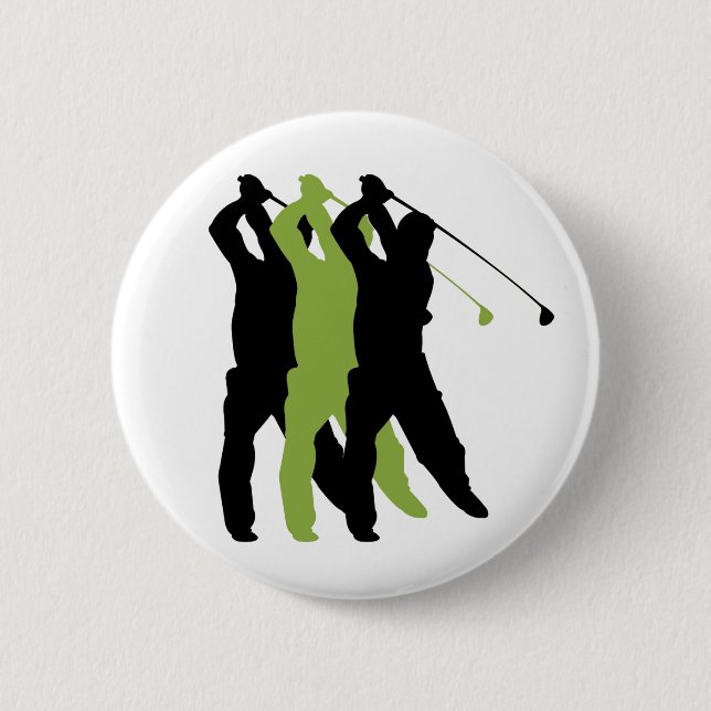 Golf Silhouette 2 Inch Round Button (Front)