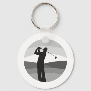 Golf Silhouette Keychain