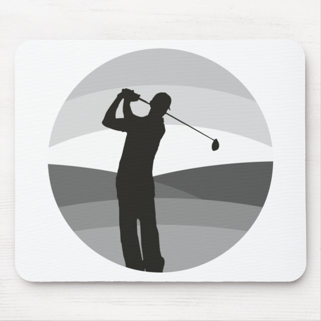 Golf Silhouette Mouse Pad (Front)