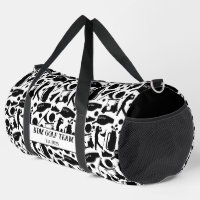 Golf Silhouette Pattern Classic Black & White