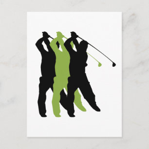 Golf Silhouette Postcard
