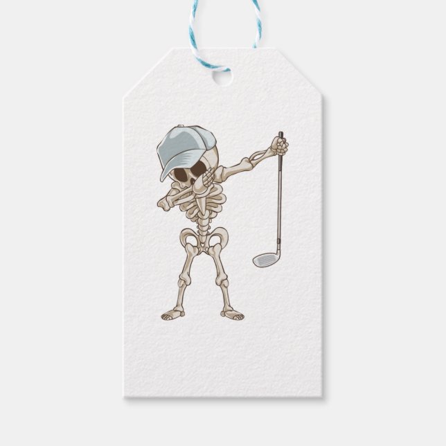 Golf Skeleton Gift Tags (Front)