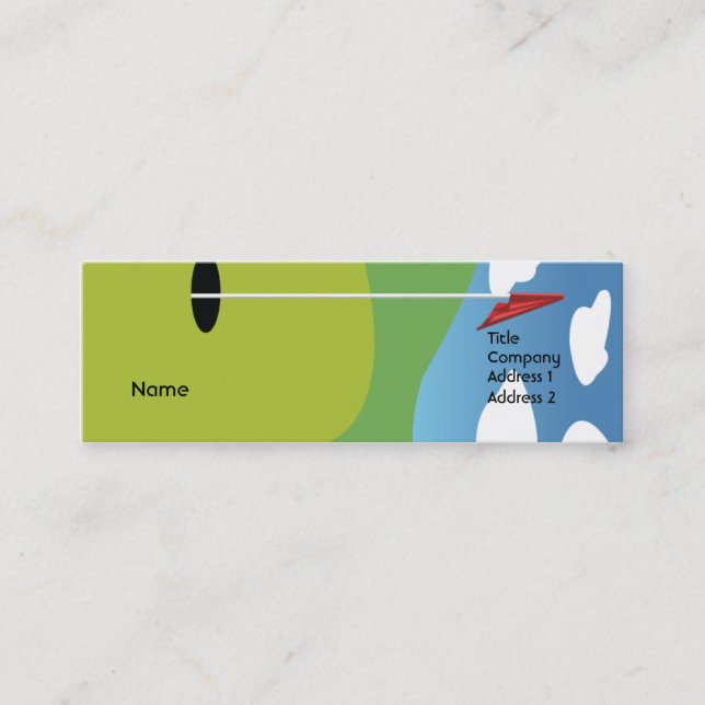 Golf - Skinny Mini Business Card (Front)
