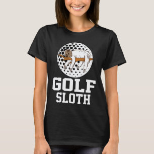 Golf Sloth Golf Player Sloth Lover T-Shirt