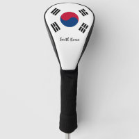 Golf South Korea & Korean Flag / Golf Clubs Covers