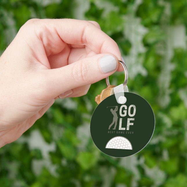 Golf Sport Best Game Ever for Golfers and Coaches Keychain (Hand)