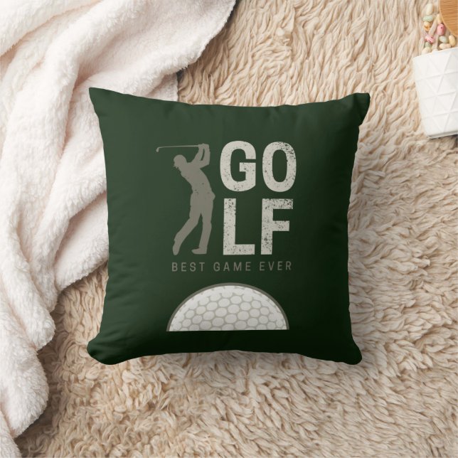 Golf Sport Best Game Ever for Golfers and Coaches Throw Pillow (Blanket)