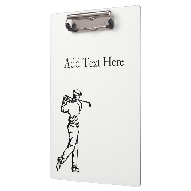 Golf Sport Custom Front and Back Clipboard (Left)