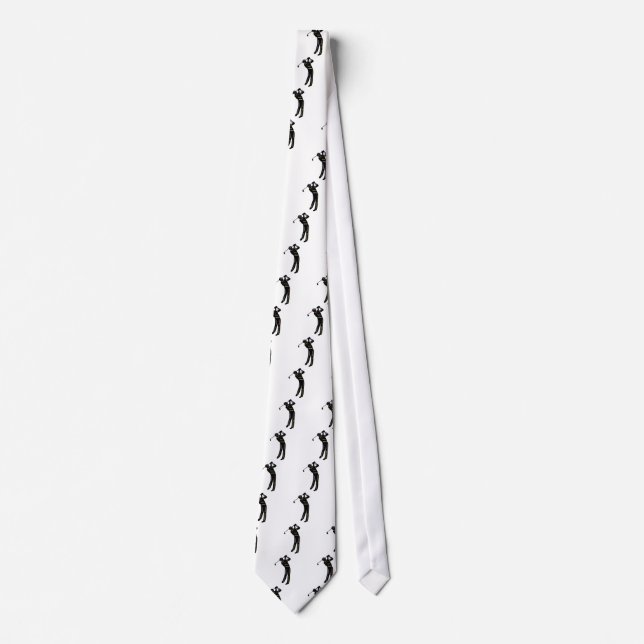 Golf, Sport, Motivational Words Tie (Front)