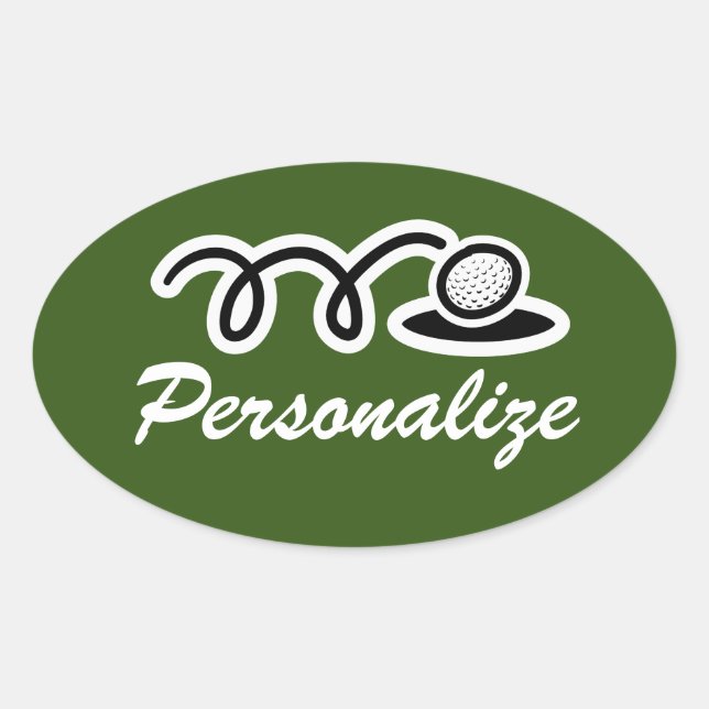 Golf sport stickers for Birthday party and more (Front)