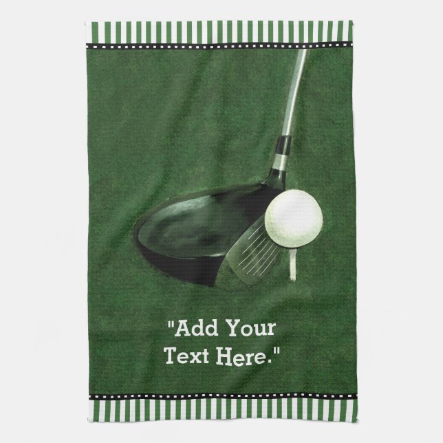 golf sports kitchen towel (Vertical)
