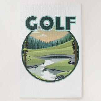 Golf Sports logo Jigsaw Puzzle