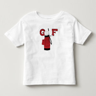 Golf Sports With Red Bag Toddler T-shirt