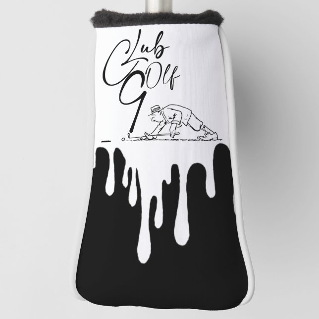 Golf stick cover with funny golfer (Rotate 90)