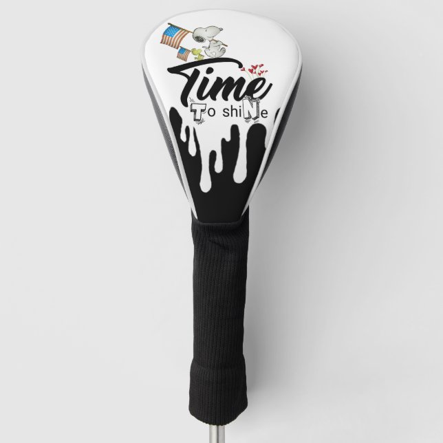 Golf stick fountain, with U.S.A. flag Head Cover (Front)