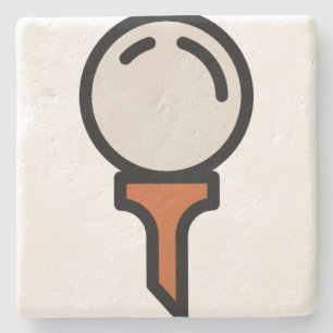 golf stone coaster