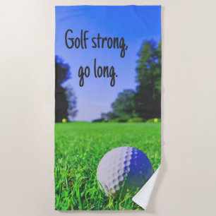 Golf strong go long grass golf ball beach towel