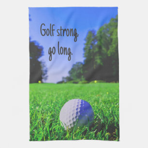 Golf strong go long grass golf ball kitchen towel