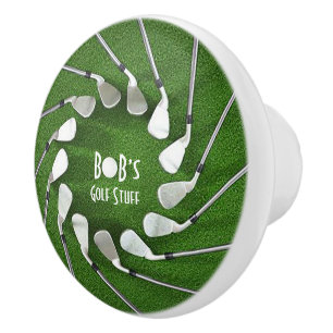 Golf Stuff Ceramic Door Knob