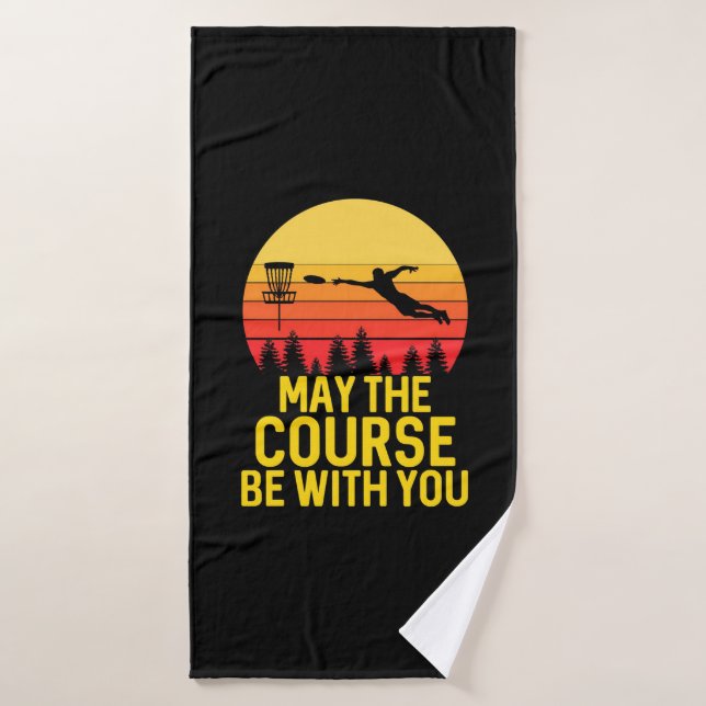 Golf sur disque avec vous (Serviette de bain)
