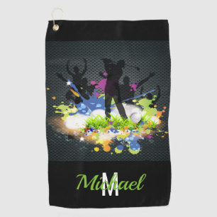 Golf Swing Supporters Custom Modern Golfer Towel