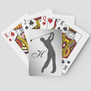Golf Swinger Customizable Playing Cards