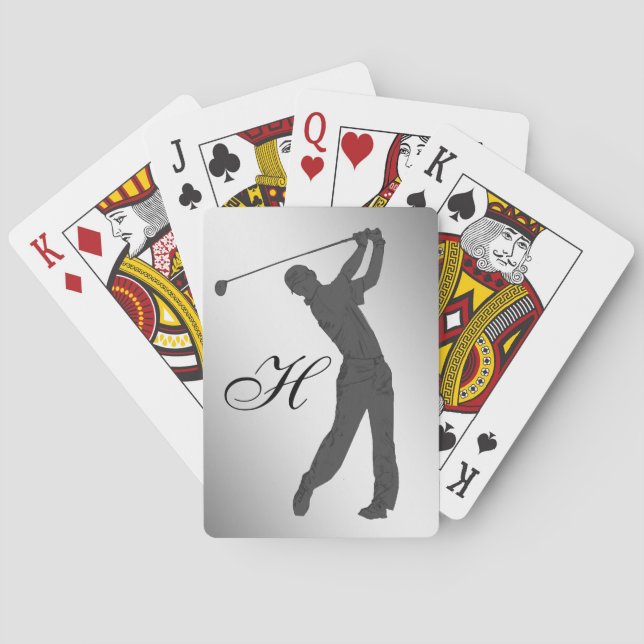 Golf Swinger Customizable Playing Cards (Back)