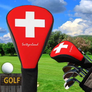 Golf Switzerland & Swiss Flag / Golf Clubs Covers