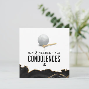 Golf sympathy sorry for your loss condolences  card