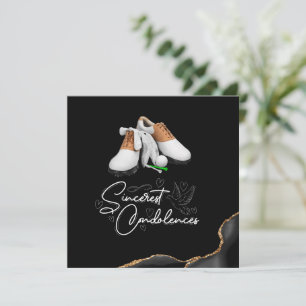 Golf sympathy sorry for your loss condolences  card