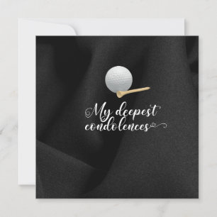 Golf sympathy sorry for your loss condolences card