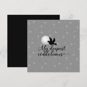 Golf sympathy sorry for your loss condolences card