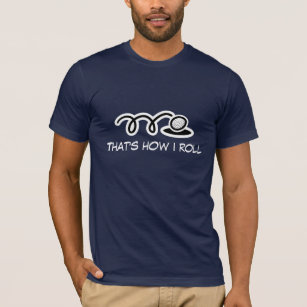 Golf t-shirt with funny quote   That's how i roll