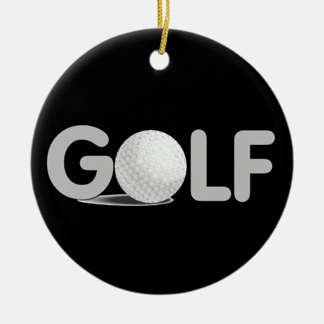 GOLF T-shirts and Gifts Ceramic Ornament (Front)