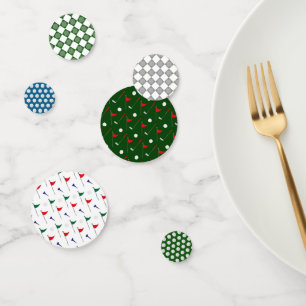 Golf table confetti  with golf ball and tees