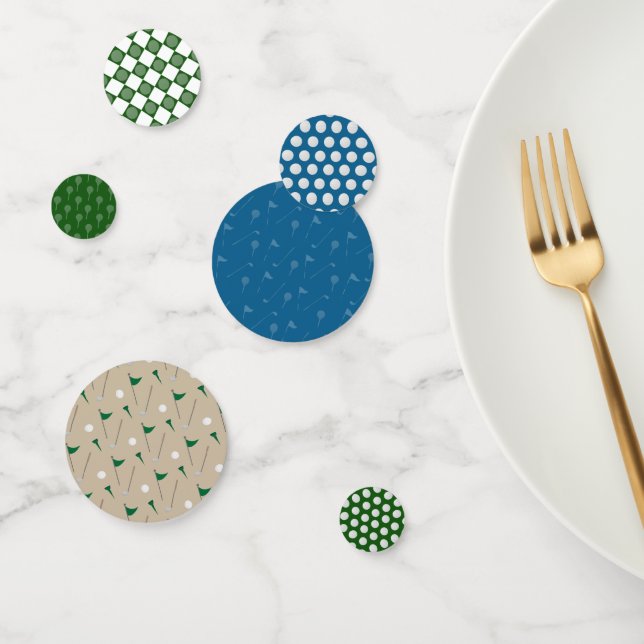 Golf table confetti  with golf ball and tees (Group)