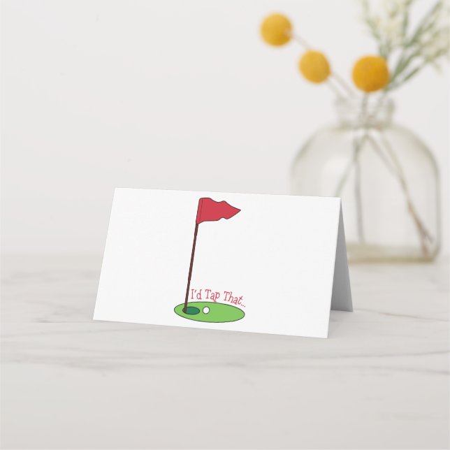 Golf Tap Place Card (Front)