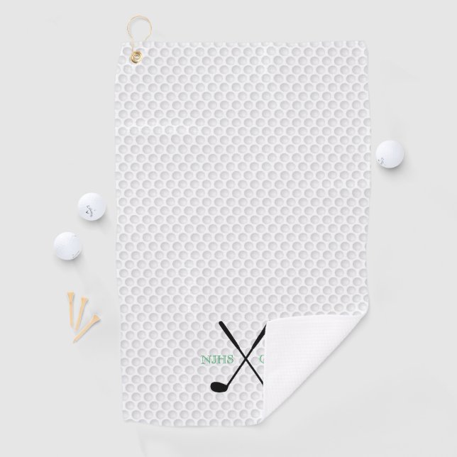 Golf Team INITIALS Golfing Clubs Ball Player Golf Towel (InSitu)