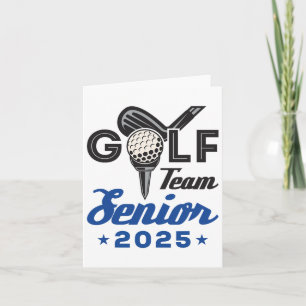Golf Team Senior 2025 Graduation Night Cl Of 2025  Card